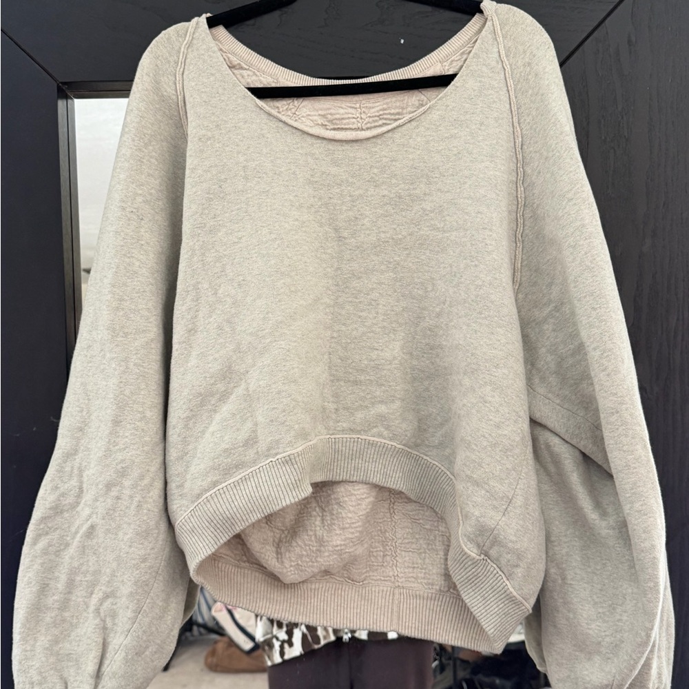 Free People grey Crew Neck Sweater